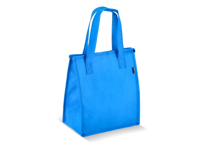 Lunch bag personnalisable en intissé recyclé 75 g/m² Bleu clair